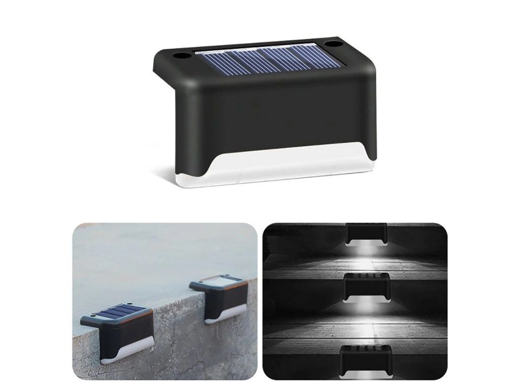 LED solárna lampa IP44 6500K – schodiskové svietidlo