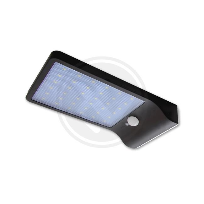 LED solárne svietidlo slim 36xSMD pohybový senzor a vymeniteľné