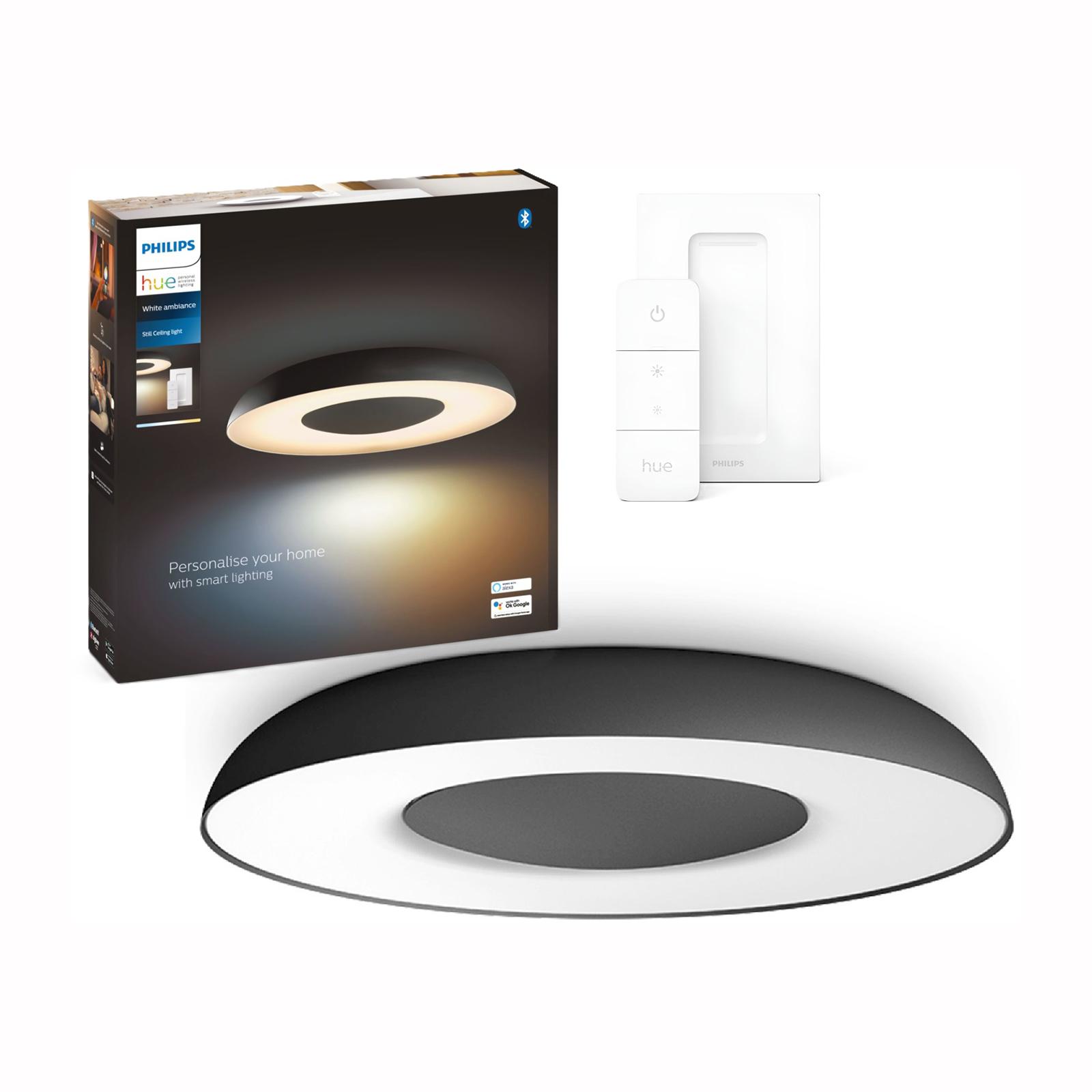 LED STILL stropný plafón čierny 22,5W CCT PHILIPS HUE Bluetooth Zigbee + stmievač