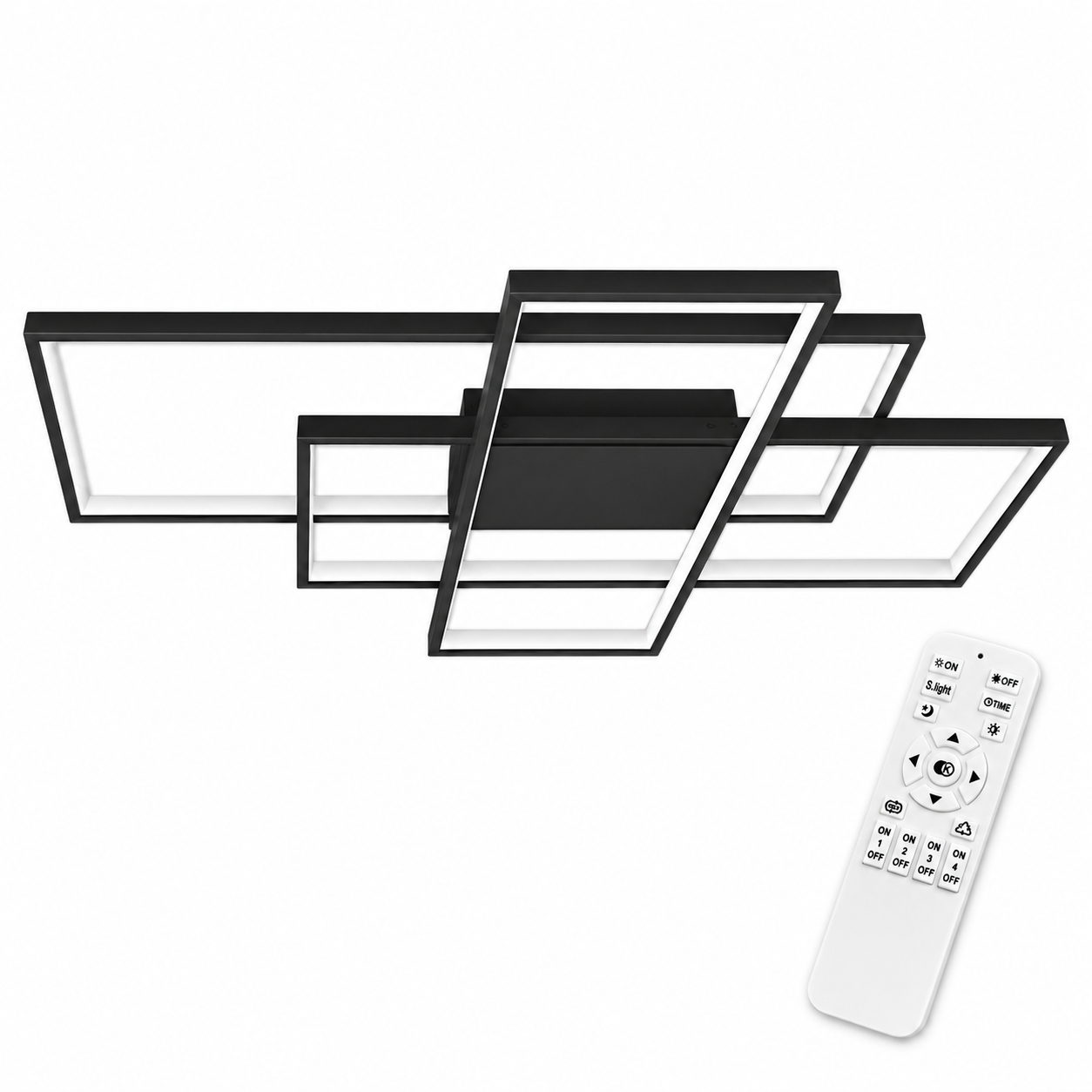 Led stropné svietidlo Galaxis Hydra 126 W 13 860 lm 3000–6500 K čierne IP20