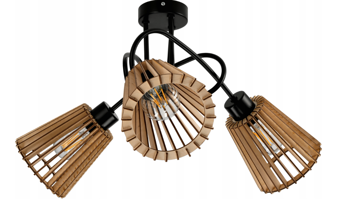 LED stropné svietidlo LOFT - 3xE27 - LUCA04