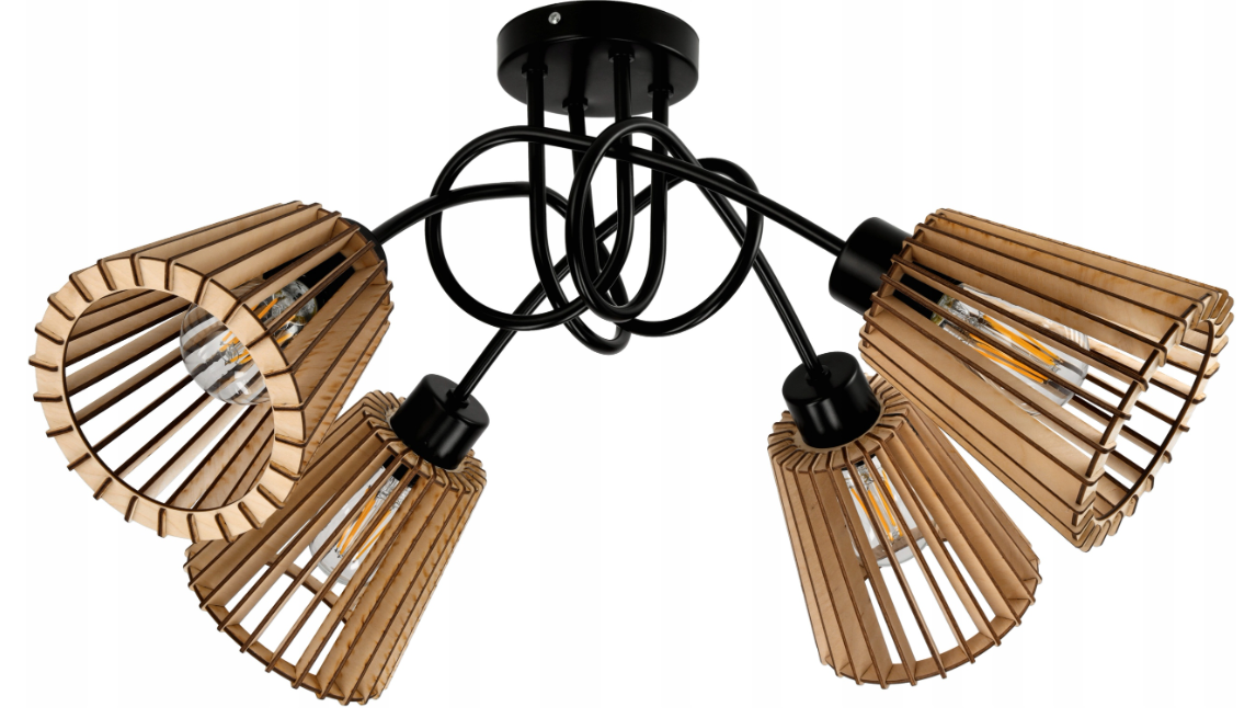 LED stropné svietidlo LOFT - 4xE27 - LUCA04