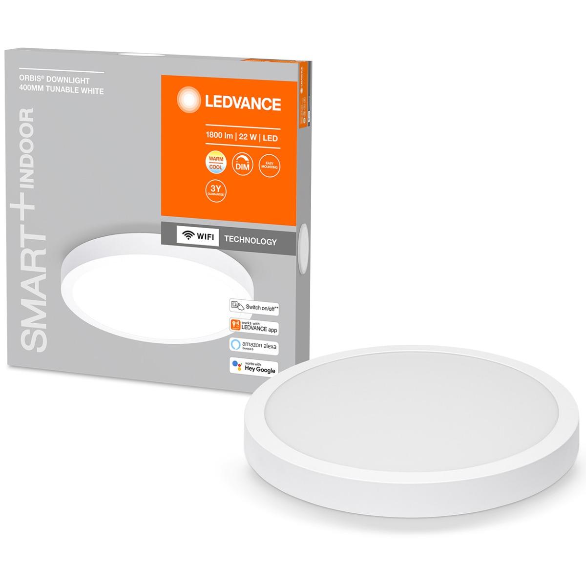 LEDVANCE ORBIS DOWNLIGHT SMART+ WiFi 40 cm, 22W, 1800lm