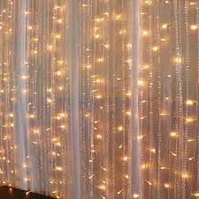 LED svetelná záclona 230V IP20 2x2m, 180 LED teplá biela