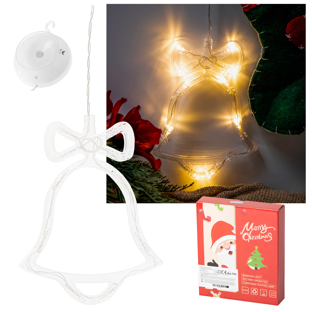 LED ZÁVESNÁ DEKORÁCIA ZVONČEK 10 LED DIÓD