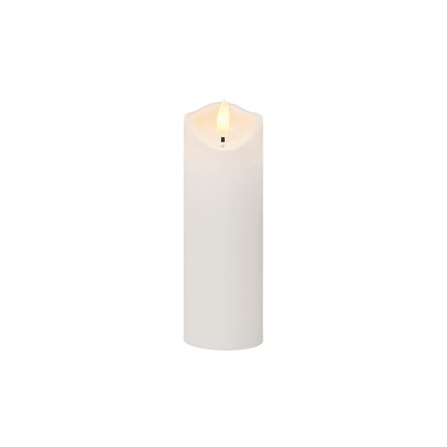 LED sviečka 18 cm 8 lm 2000K extra teplá biela IP20 – biela, efekt plameňa, 2× AA