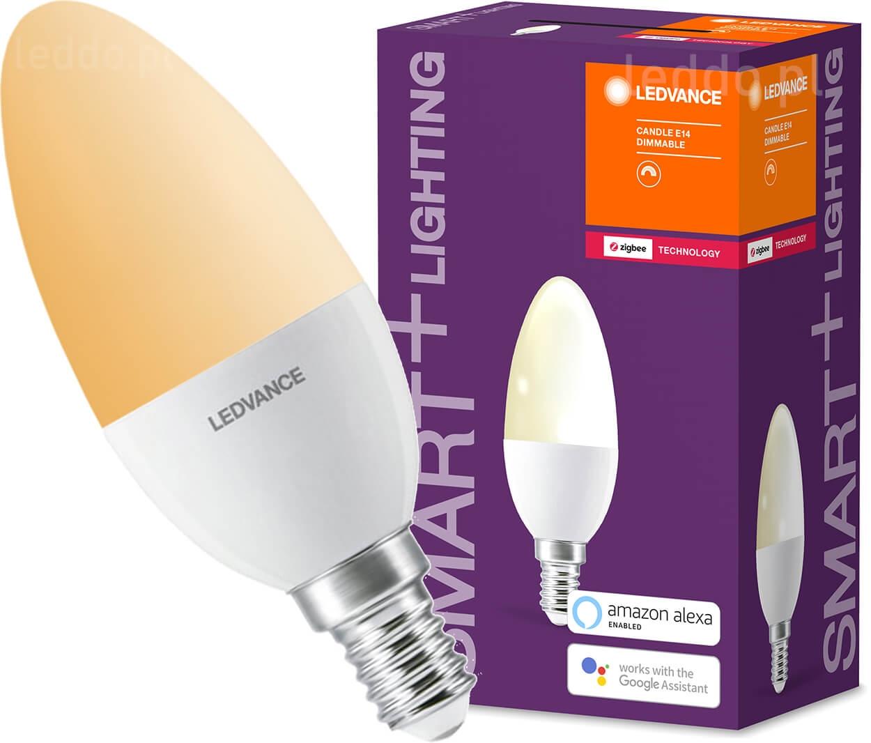 LED SVIEČKA E14 SMART+ 6W 470LM TEPLÁ 2700K STMIEVATEĽNÁ LEDVANCE ZIGBEE