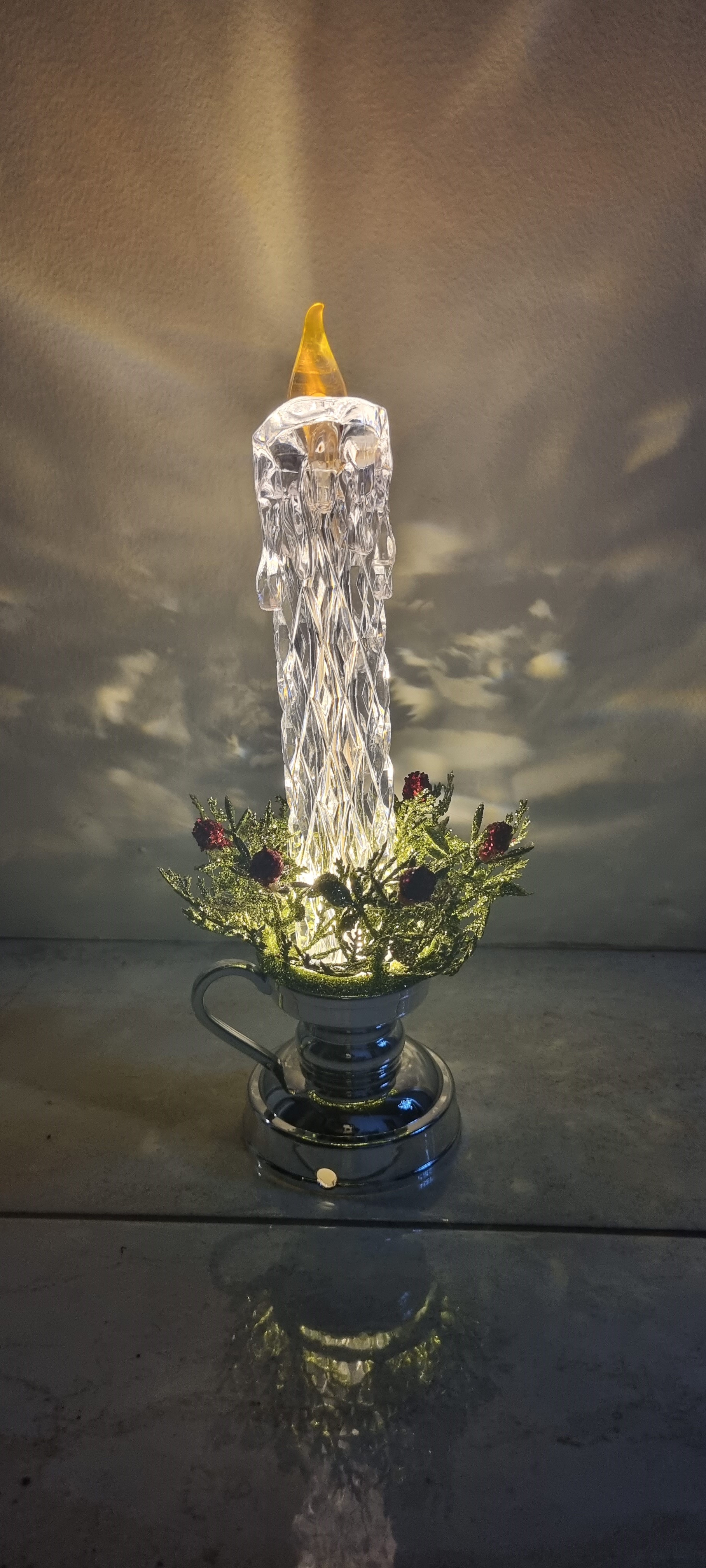 LED svietiaca svieca 26cm