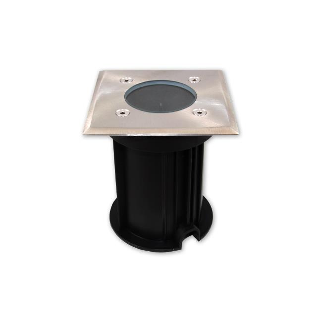 LED svietidlo do príjazdovej cesty GU10 – štvorcové, IP66, 230V, 108 mm