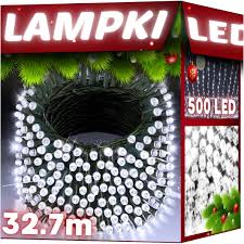 LED vianočné svetielka 1000 LED 33m studená biela vonkajšie