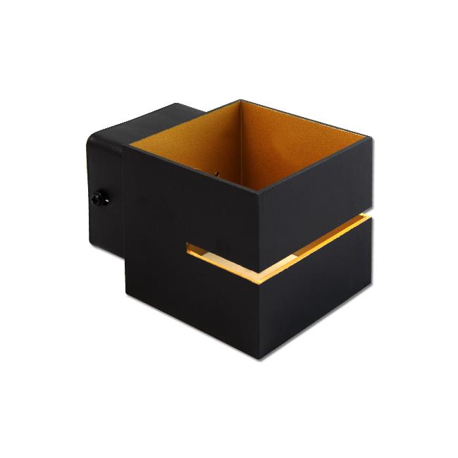 LED vnútorné nástenné svietidlo G9 IP20 Costa Gold čierne