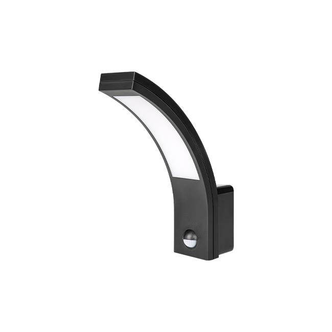 LED vonkajšie nástenné svietidlo Diron 10W 750lm 4000K IP54 s PIR senzorom