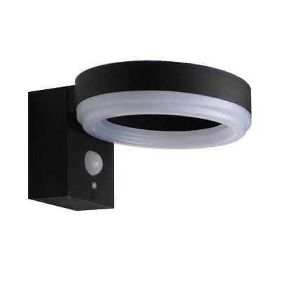 LED WALL SOLAR LAMP PIR SENSOR 6W STUDENÁ BIELA