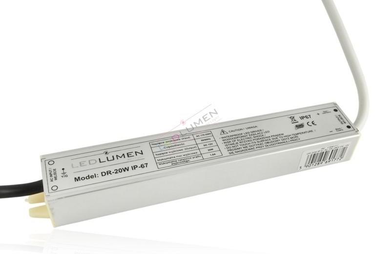 LED ZDROJ 20W 12V DC IP67