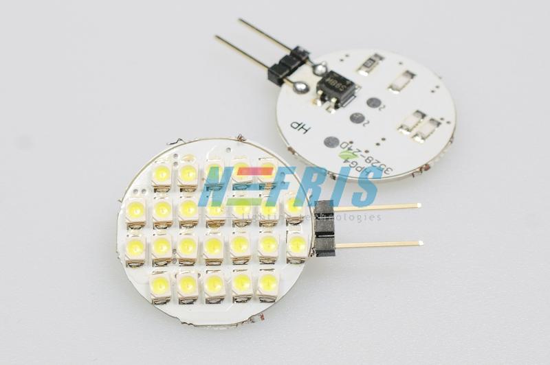 LED ŽIAROVKA 2.4W STUDENÁ BIELA 24 LED SMD1210 G4