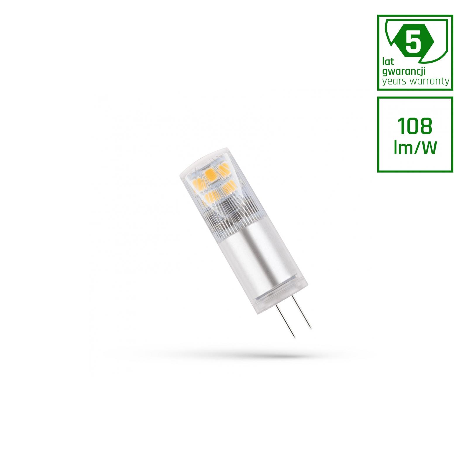 G4 LED 2.5W 12V TEPLÁ BIELA + ZÁRUKA 5 ROKOV