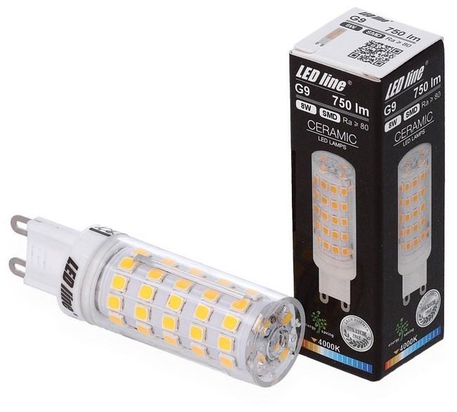 G9 LED 8W NEUTRÁLNA BIELA 230V