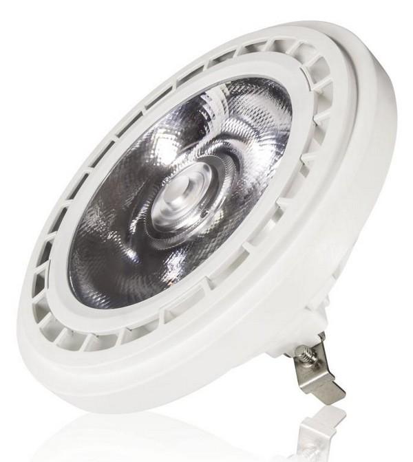 LED ŽIAROVKA AR111 G53 TEPLÁ BIELA 15W 12V COB CCD