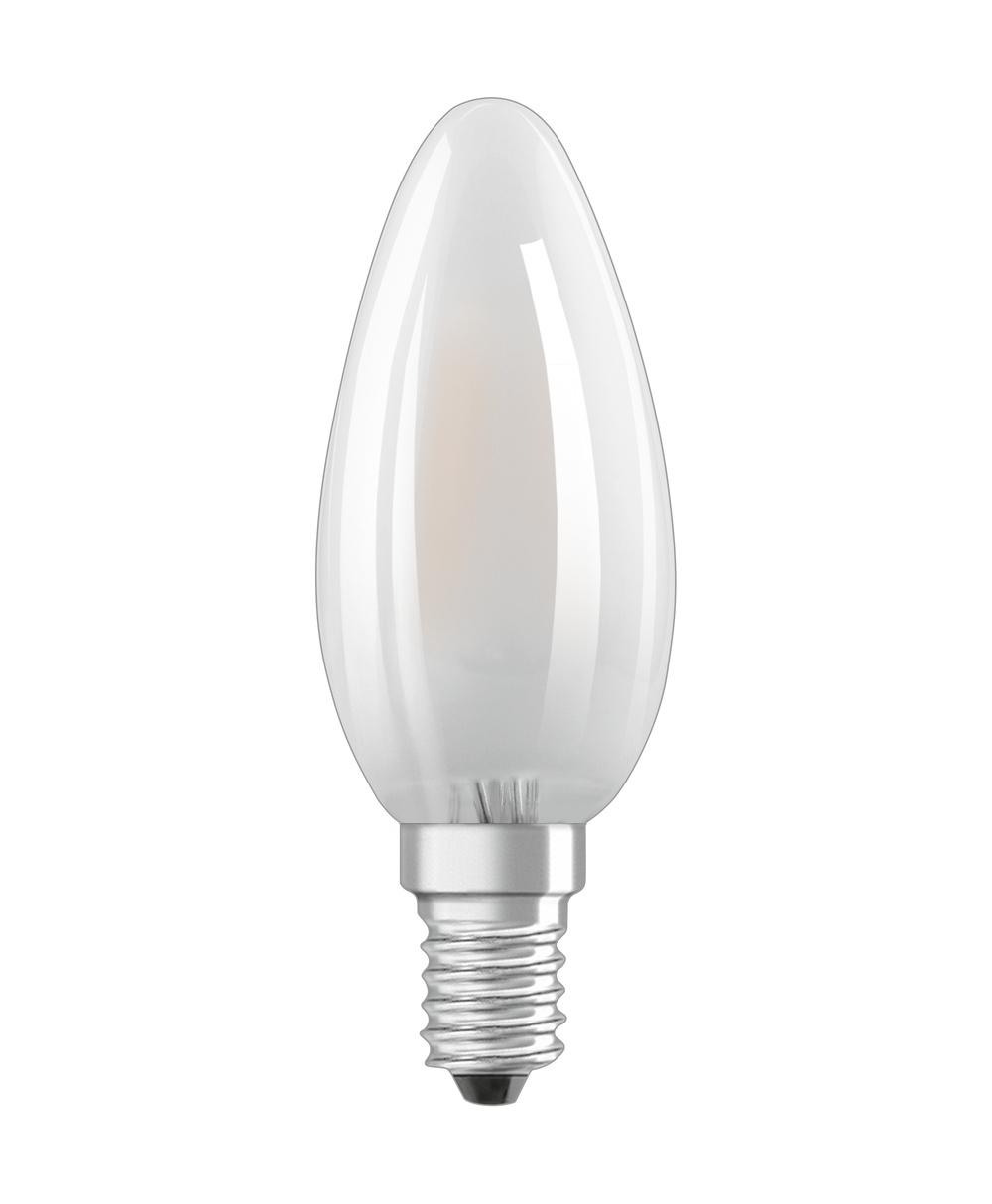 E14 LED STMIEVATEĽNÁ B35 4,8W 2700K TEPLÁ 360° FILAMENT OSRAM SUPERSTAR