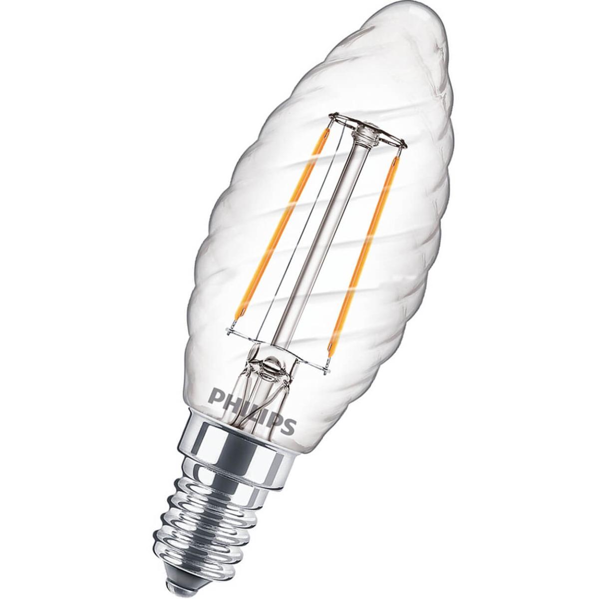 E14 LED ŽIAROVKA W35 2W TEPLÁ BIELA FILAMENT PHILIPS