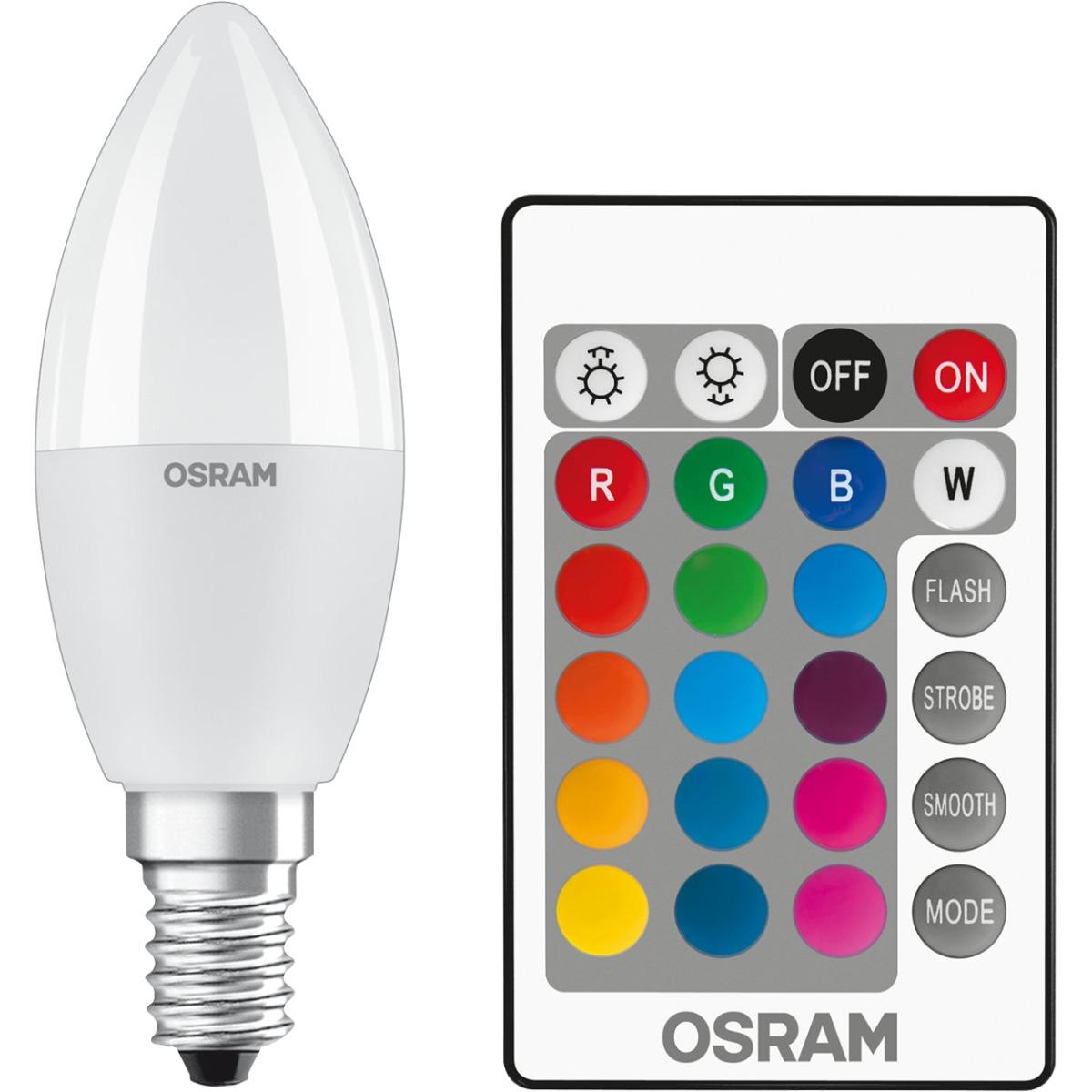 LED ŽIAROVKA E14 P45 5,5W RGBW OSRAM STAR DO STMIEVATEĽNÁ