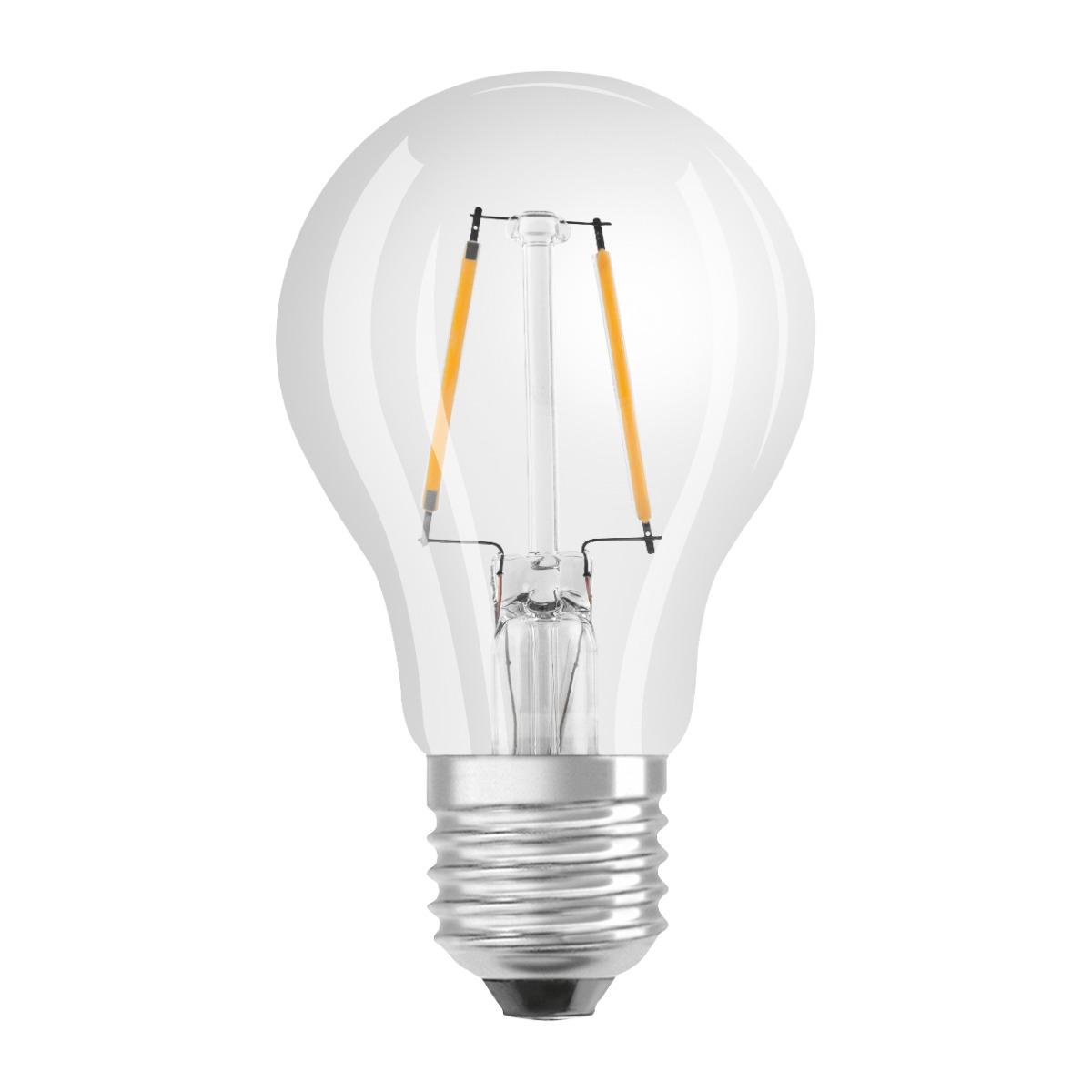 E27 LED A60 2W 2700K TEPLÁ BIELA 360° FILAMENT OSRAM STAR