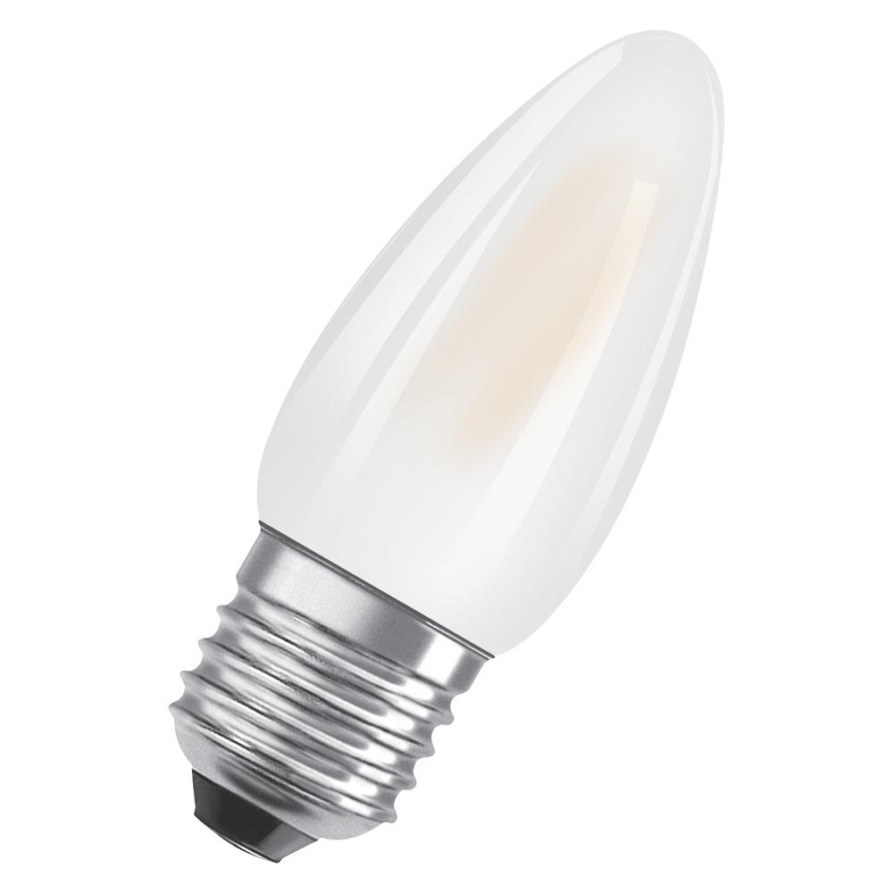 E27 LED STMIEVATEĽNÁ B35 4,8W 2700K TEPLÁ 360° FILAMENT OSRAM SUPERSTAR 