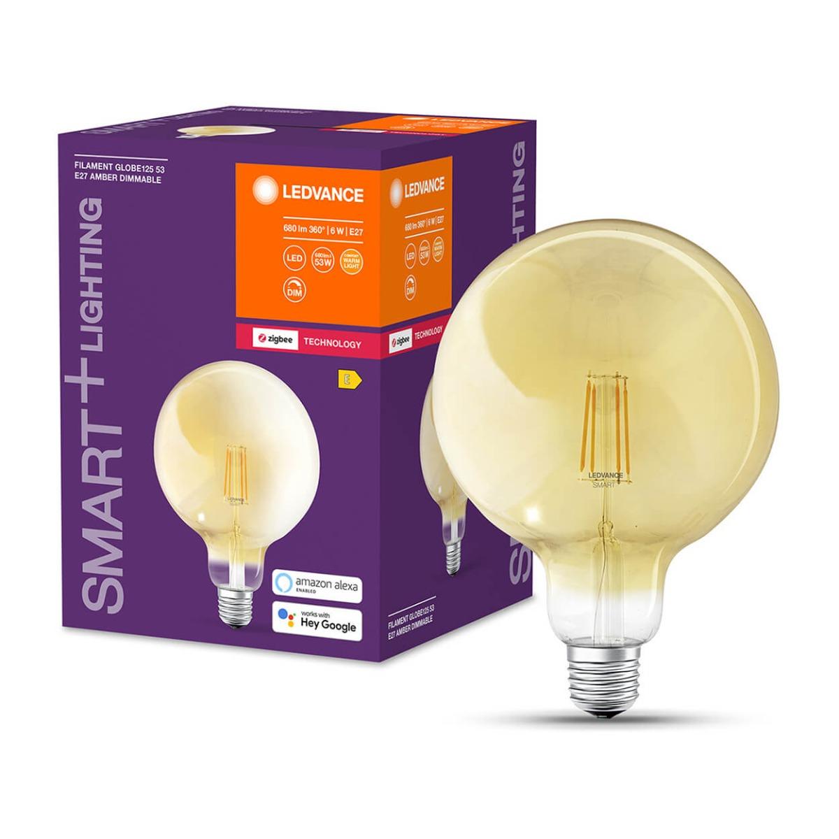 LED ŽIAROVKA E27 6W  FILAMENT  SMART