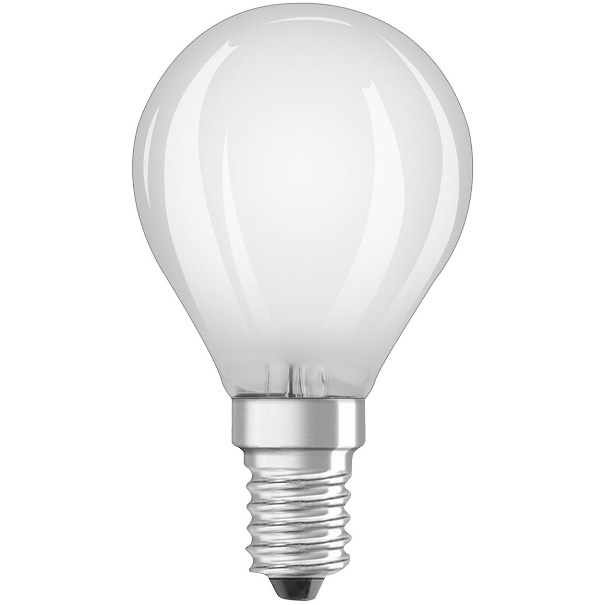 LED ŽIAROVKA E27 P45 4,8W NEUTRÁLNA BIELA STMIEVATEĽNÉ VLÁKNO OSRAM 