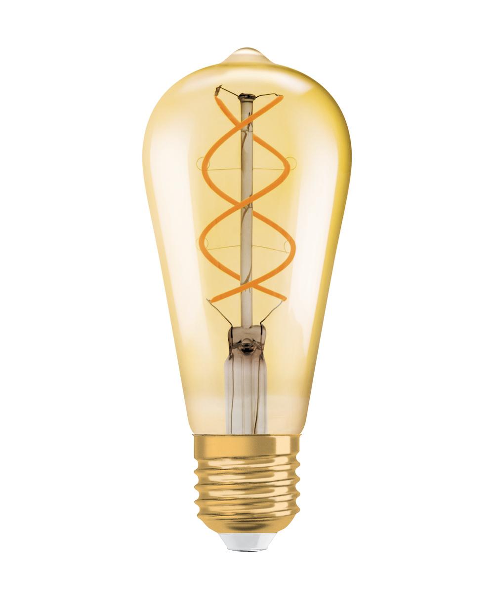 E27 LED ST64 4W 2000K TEPLÁ 360° FILAMENT OSRAM VINTAGE 1906