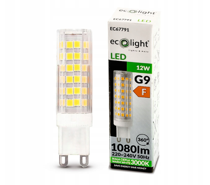 G9 LED 12W - TEPLÁ BIELA