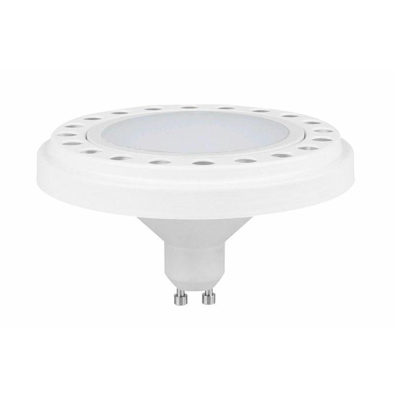 LED ŽIAROVKA SISERO ES111 LED GU10 15W W/WW 15 LED 230V AR111 TEPLÁ BIELA BIELA ALUMINIUM