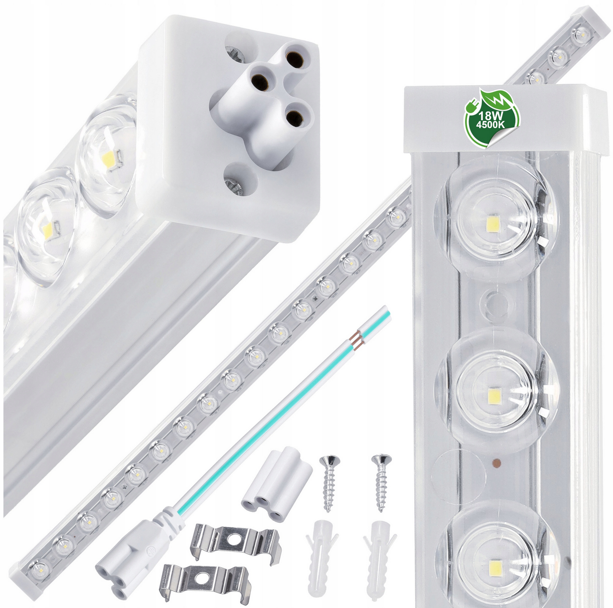 Lineárne LED svietidlo NEPTUN 60 cm – 18W, 1800 lm, IP20
