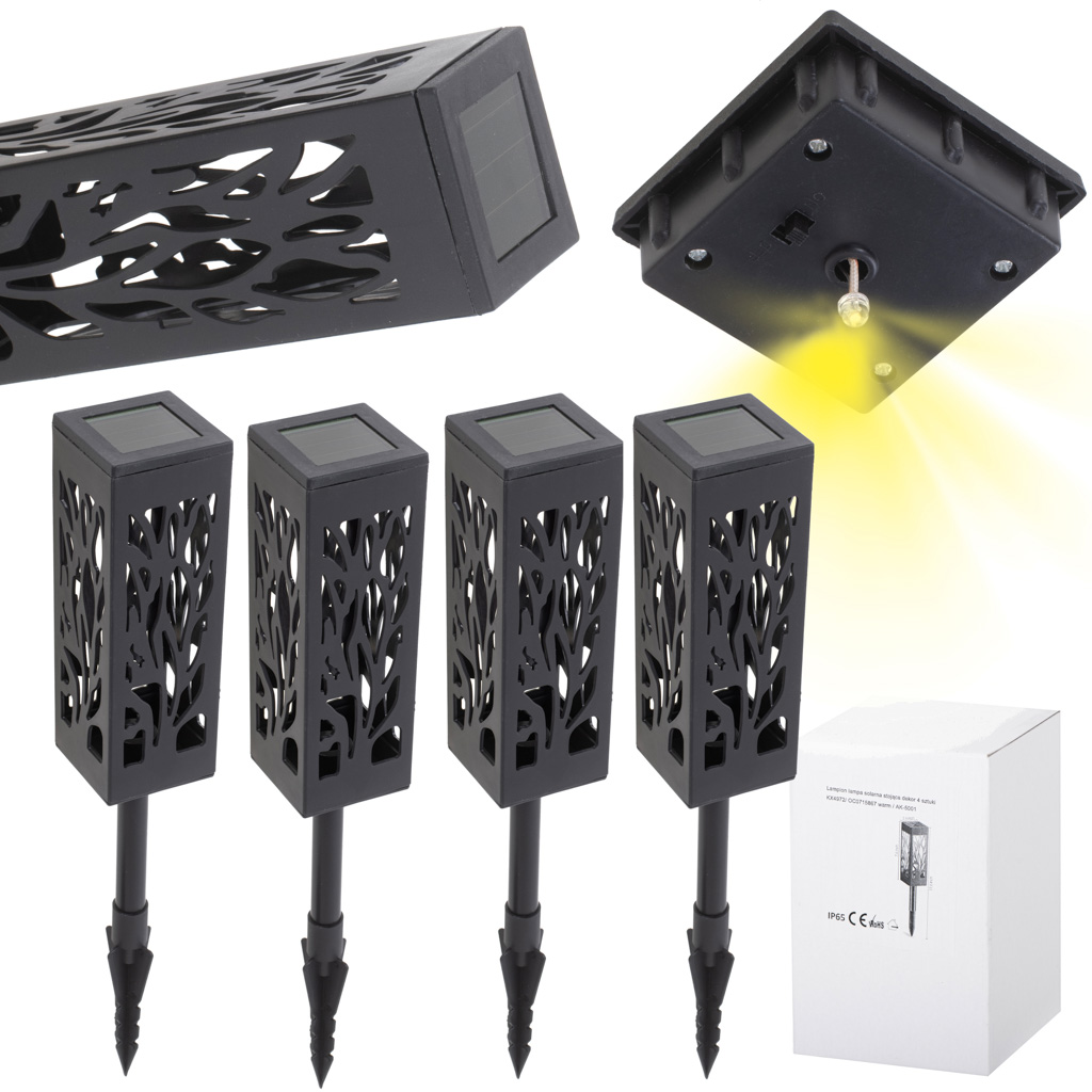 4 KUSY LUCERNA SOLÁRNA LAMPA STOJACA DEKOR