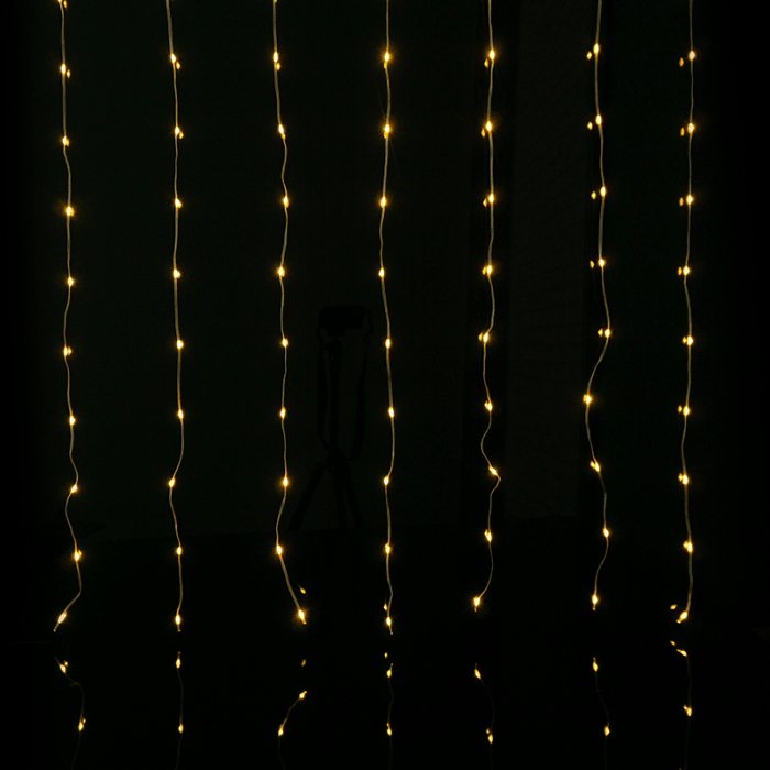 Magická LED svetelná clona 200 LED | 3 × 1 m | 3000K | USB 5V