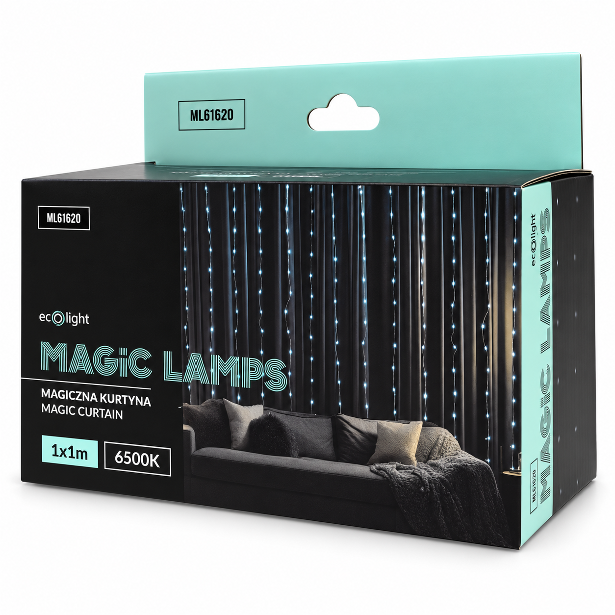 Magická LED svetelná záclona 100 LED 2 W, 6500 K studená biela, IP65 – 1 × 1 m