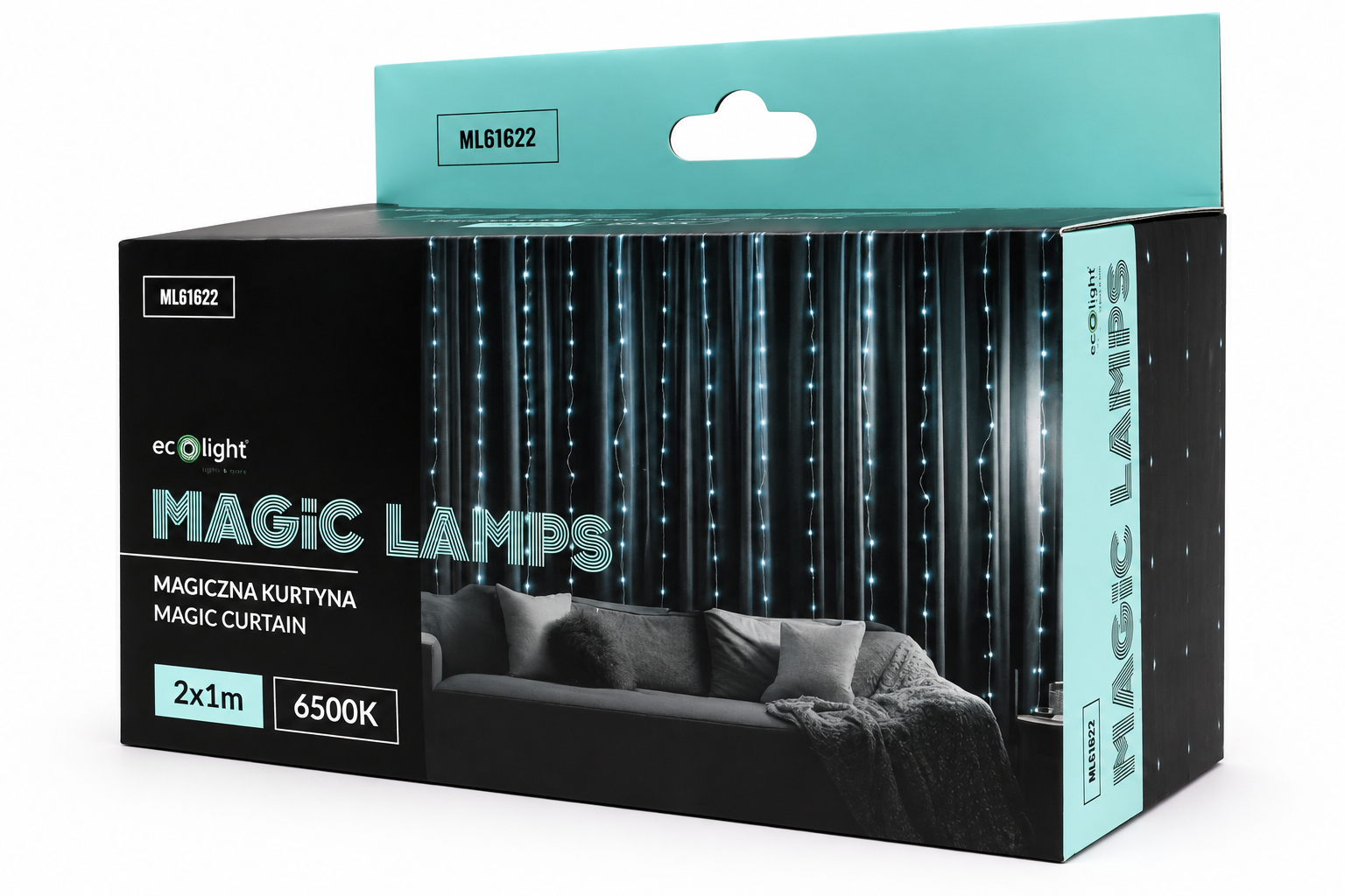 Magická LED svetelná záclona 200 LED 2 W, 6500 K studená biela, IP65 – 2 × 1 m