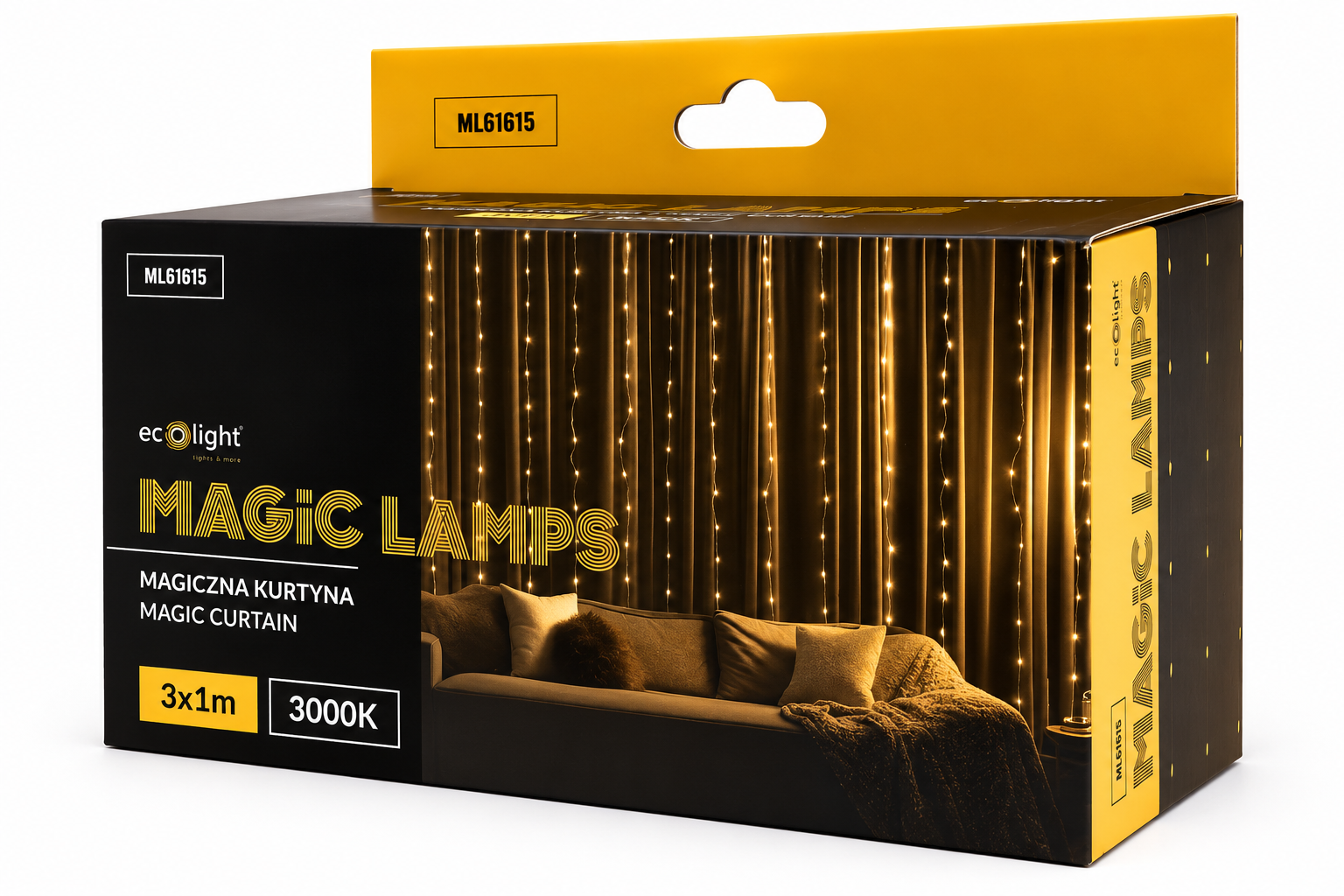 Magická LED svetelná záclona 200 LED 3,3 W, 3000 K teplá biela, IP65 – 3 × 1 m