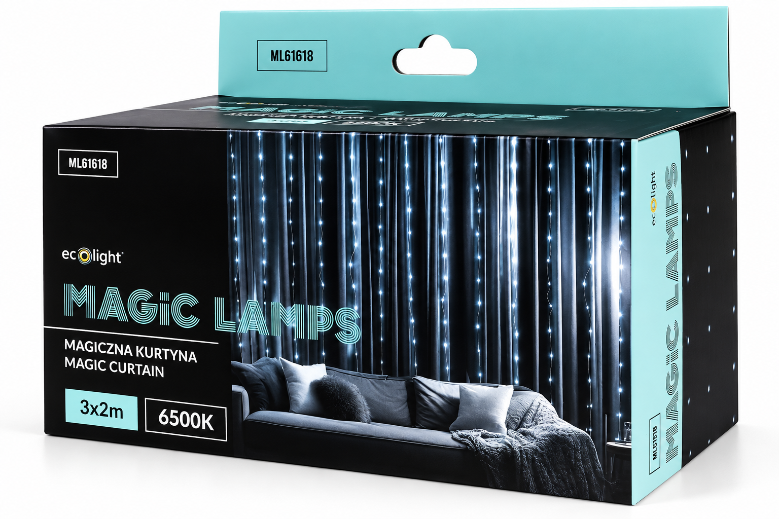 Magická LED svetelná záclona 400 LED 3,5 W, studená biela, IP65 – 3 × 2 m