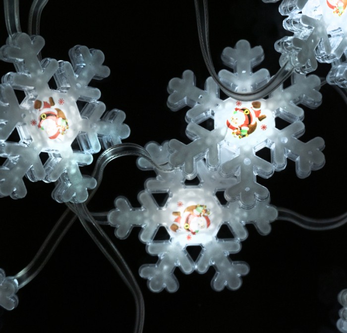 Magické svetielka 50 LED 6500K Snehová vločka 5m DC5V
