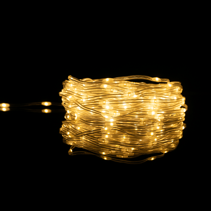 Magické svetielka 500 LED 3000K 50m DC5V – teplé