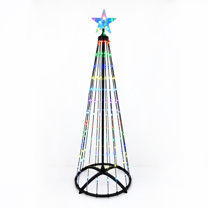 Magický LED vianočný stromček 210 cm 9,5W 300 LED RGB IP65, časovač