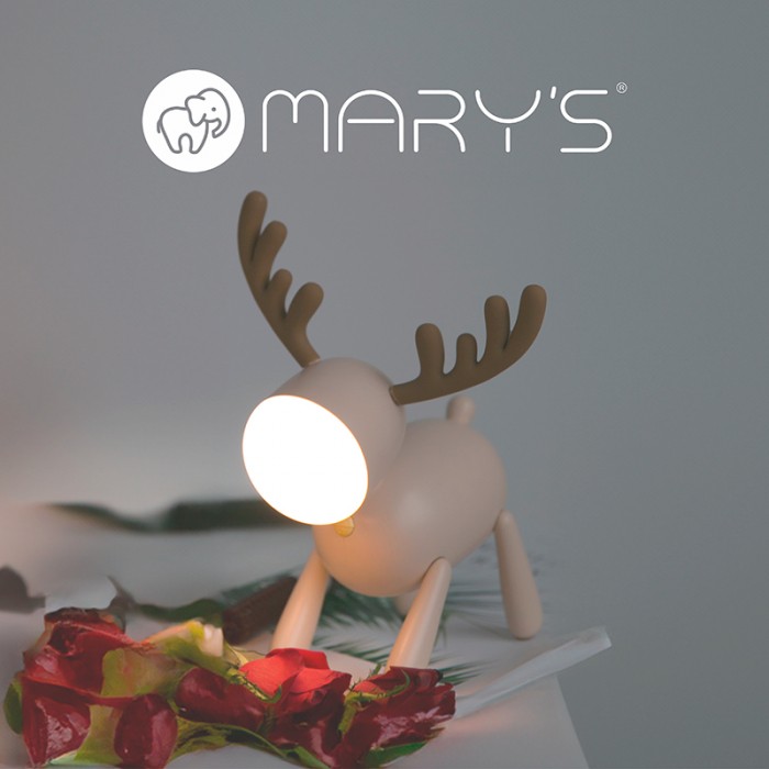 MARY'S LED NOČNÁ LAMPA BÉŽOVÁ JELEŇ