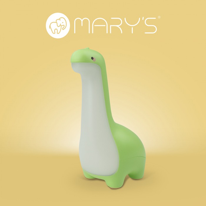 MARY'S LED nočné svetlo s dinosaurom – zelené