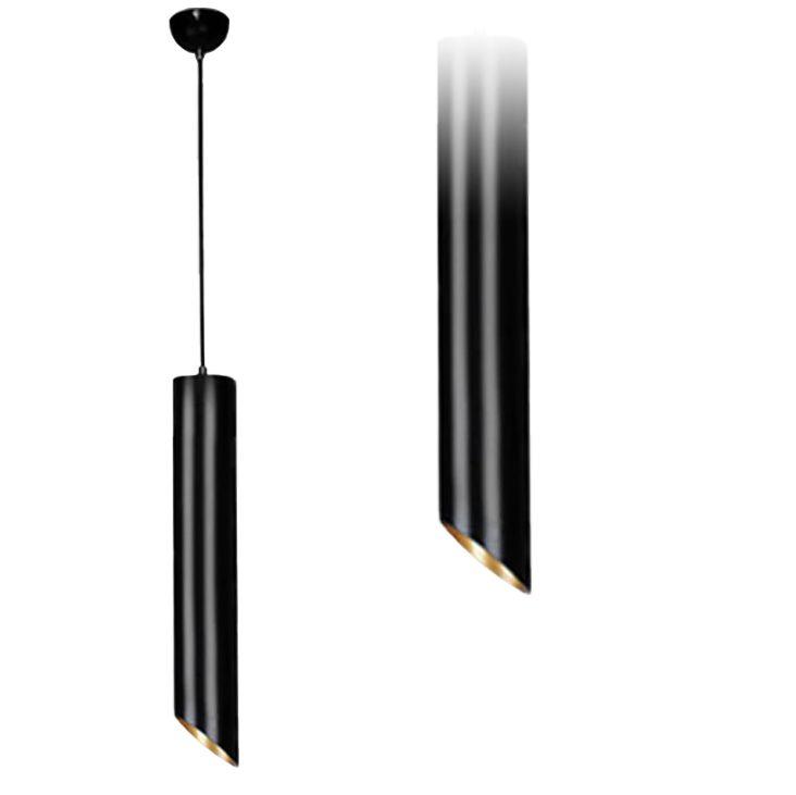 MODERNÉ ZÁVESNÉ STROPNÉ LAMPA 20 CM APP573-1CP ČIERNA