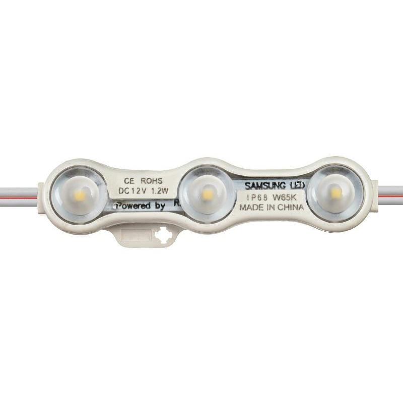 MODUL 160ST 3X LED SMD2835 1.2W SAMSUNG STUDENÁ BIELA IP68