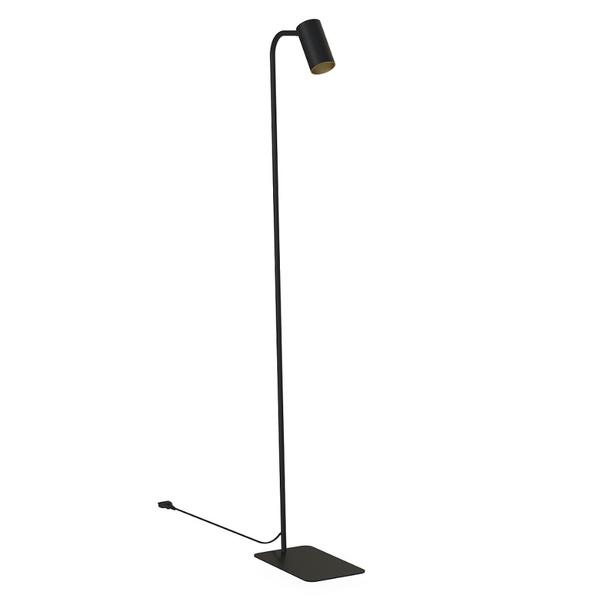 Nowodvorski MONO FL 7717 – čierno-zlatá stojaca lampa GU10