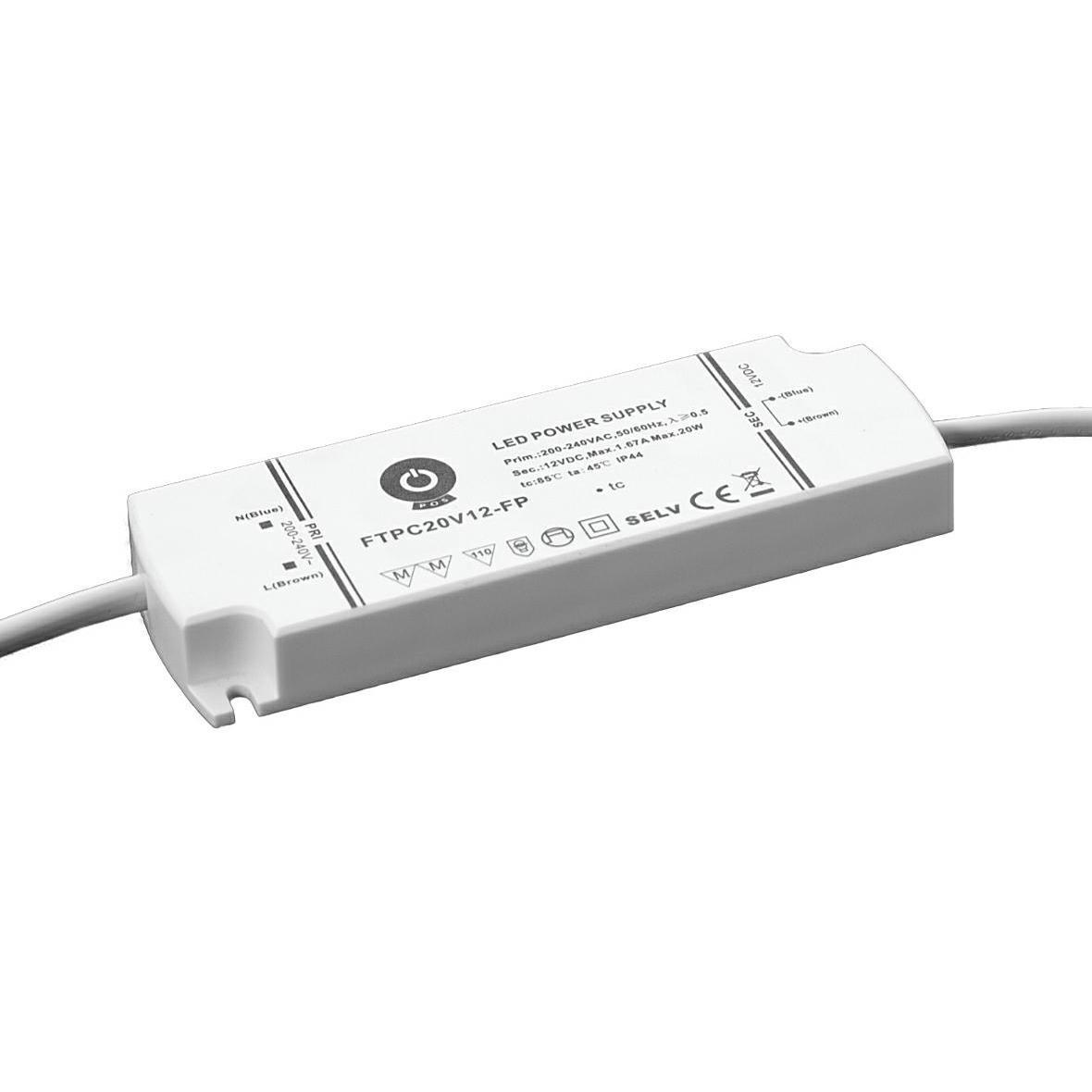 ZDROJ MPL FTPC POSPOWER 20W NÁBYTKOVÝ 12VDC IP44 FTPC20V12-FP