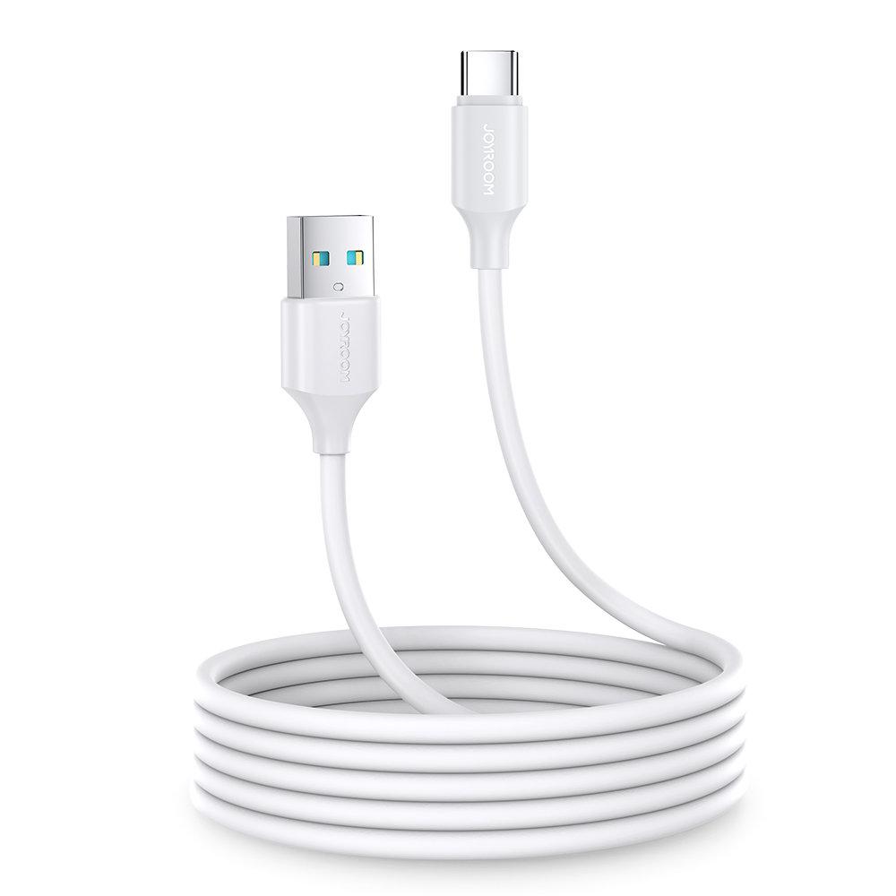 NABÍJACÍ / DÁTOVÝ KÁBEL JOYROOM USB - USB TYP C 3A 2 M BIELY (S-UC027A9)