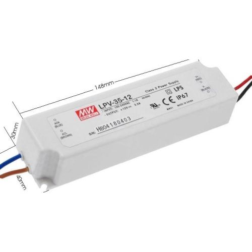Napájací zdroj MW LPV-35-12 IP67